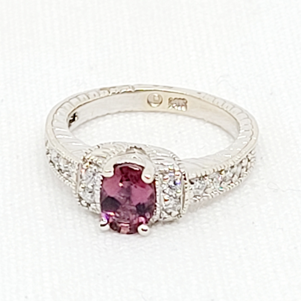 Pink Tourmaline & diamond ring!